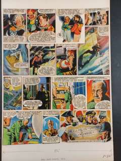 Frank Hampson - Dan Dare - The Red Moon Mystery - Page volante - Exemplaire unique - (1974)