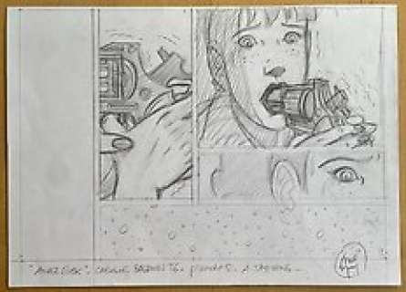 Taymans, André | Taymans, André - Crayonné original - Caroline Baldwin T5 - Angel Rock - (2000) | Catawiki