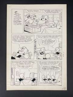 Romano Scarpa | Romano Scarpa TL 639 - Tavola originale - Zio Paperone e il nemico domestico - (1968) | Catawiki