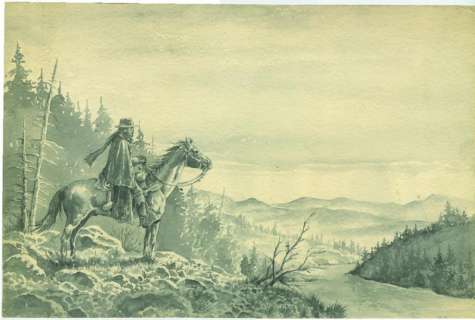 Swolfs Yves - Durango Lavis d‘encre de Chine pour les pages de garde des