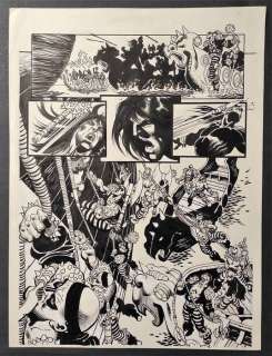 Simone Bianchi | Conan le Barbare, Speciale Marvel Miniserie # 36 - Simone Bianchi - tavola originale "La Spada e la Rosa" - Page volante - Exemplaire unique - (1999) | Catawiki