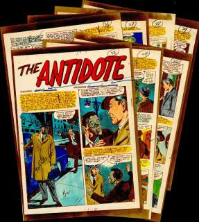 Reed Crandall | Crandall - THE ANTIDOTE, MD #1, (Apl-May 1955) 7 Page Silverprinted Story | Russ Cochran