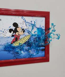 Edob | Mickey Mouse - original artwork "Surfboard 3D" - Page volante - Exemplaire unique | Catawiki