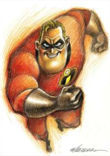 Joan Vizcarra | Mr. Incredible [The Incredibles] - Original Drawing - Joan Vizcarra - Pencil Art | Catawiki