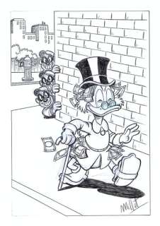Millet | . Scrooge McDuck & The Beagles Boys - Millet - Original Drawing - EO | Catawiki