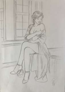 Paturaud, Laurent | Paturaud, Laurent - Crayonné original - Transparences - (2021) | Catawiki