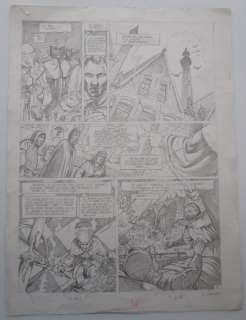Verhaeghe, Christian | Verhaeghe, Christian - Originele pagina in potlood - Kroniek der Guldensporenslag | Catawiki