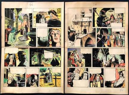 Sirius | Sirius - 2 Opeenvolgende originele pagina’s (p.35 + 36) - Godefroid de Bouillon/ Godfried van Bouillon - (1946) | Catawiki