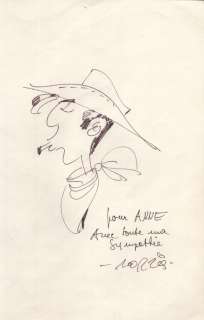 Morris | Lucky Luke, illustration au feutre représentant l… | Millon