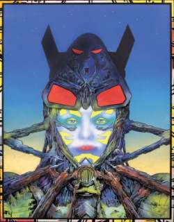 Druillet Philippe - Â«SalammbôÂ» Très belle gouache couleurs pour la 41e planche