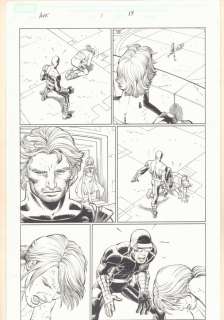 John Romita Jr., Scott Hanna - avengers vs. X-men #1 p. 17 - magneto, white queen, and cyclops training hope summers - 2012