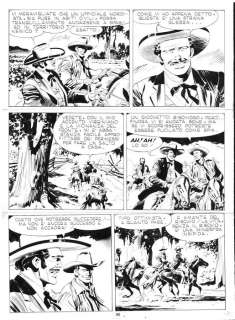 Giovanni Ticci | Tex n. 297 - Giovanni Ticci - Tavola Originale "Gli Avvoltoi" - Page volante - Exemplaire unique - (1985) | Catawiki