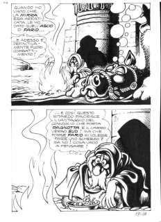 Magnus (Roberto Raviola) | La Compagnia della Forca n. 17 - Magnus - Tavola Originale "I Due Genii Siamesi" - Page volante - Exemplaire unique - (1978) | Catawiki