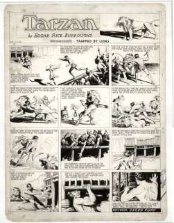 157: Foster Tarzan Sunday 11/17/35 original art | Russ Cochran