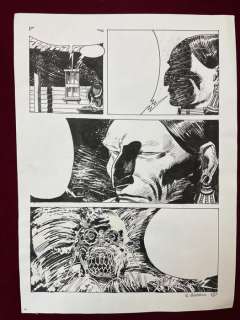 Enrique Breccia | Enrique Breccia - Il Demone - Page volante - Exemplaire unique | Catawiki