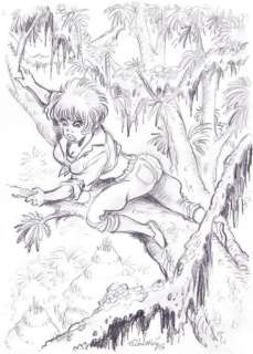 Walthéry. Illustration originale Natacha | BDEnchères