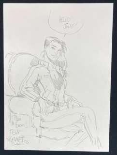 Meynet | Les éternels - Uma - Dessin original au crayon (2004) | Catawiki