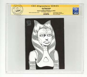 Jan Duursema (CGC Signature Series) - Ahsoka Tano Sketch