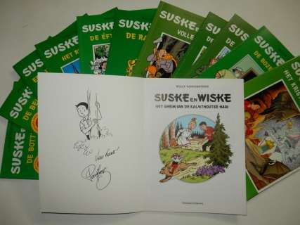 Willy Vandersteen / Paul Geerts + Studio | Suske en Wiske - 12 reclame-albums - Met 12 opdrachttekeningen - Groene covers - Broché - EO - (1996/2009) | Catawiki