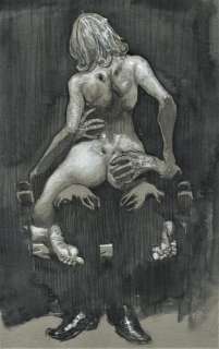 Bleda, Sergio | Bleda, Sergio - Original drawing - In The Dark - Size: 21 x 28 cm | Catawiki