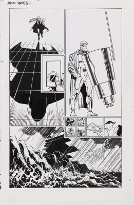 Klaus Janson | Dark Knight Master Race: The Atom - Page 6, DC Comics Penciler: Frank Miller - Inker: Klaus Janson, 2016 | Philippe Labaune Gallery