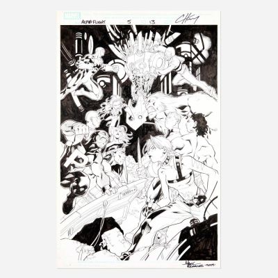 Lot 103 - Clayton Henry and Mark Morales, Alpha Flight #5 Story Page 13 Original Art (Marvel Comics, 2004) | Landry Pop Auctions