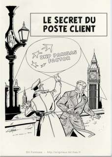 Formosa, Gil | Formosa, Gil - Dessin original - Blake & Mortimer - BNP Paribas | Catawiki