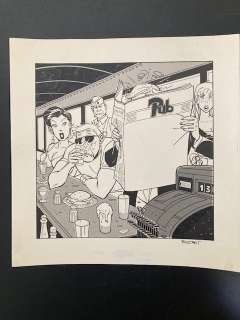 Berthet, Philippe | Berthet, Philippe - Dessin original - Pub - (années 1980) | Catawiki