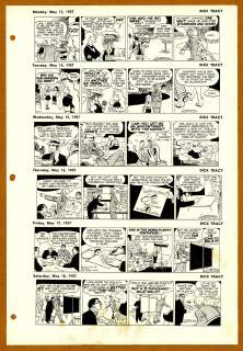 Gould - DICK TRACY, Daily Proofs (05/13~18/1957) | Russ Cochran