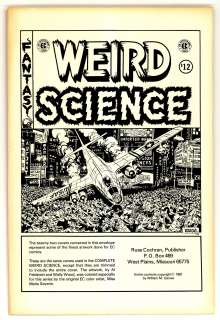 WEIRD SCIENCE Portfolio of Covers (1981) | Russ Cochran