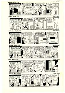 Gould - DICK TRACY, Daily Proofs (05/20~25/1957) | Russ Cochran