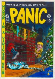 169: Severin Panic #1 cover coloring 1970s original art | Russ Cochran