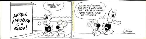 "Addison" - BONER’S ARK, Daily Strip Art (01/11/1972) | Russ Cochran
