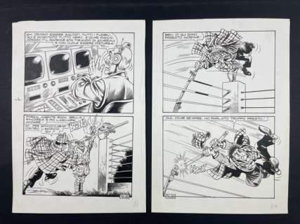 Piffarerio, Corteggi | Piffarerio, Corteggi Coppia di tavole "Mi Ricordo che..." - (1975) | Catawiki