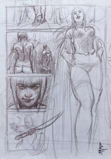 Riccardo Federici | Riccardo Federici - Studio preliminare - Page volante - Exemplaire unique | Catawiki