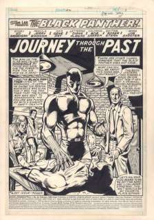 Gene Day, Jerry Bingham - Marvel premiere #52 p. 1 - ‘journey through the past‘ title splash - black panther - 1980