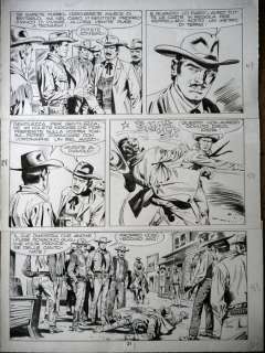 Aurelio Galleppini - Virgilio Muzzi | Aurelio Galleppini - Virgilio Muzzi tavola originale di Tex "che mena!" - (1973) | Catawiki