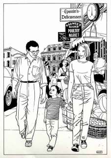 Olivier Neuray - Neuray, Olivier - Dessin original - Pour le portfolio Canal BD 2011 (Makabi / Lloyd Singer) - (2011)