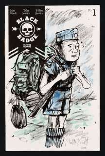 Black Badge #1 Sketch Cover by Matt Kindt | mycomicshop.com