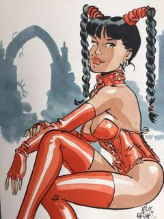 Meynet, Félix | Meynet, Félix - Dessin original en couleur - Gothique - Format: 15 x 21 cm. | Catawiki