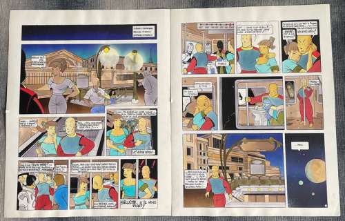 Somon, Pascal | Somon, Pascal - 2x Planche originale - Science-Fiction - (1986) | Catawiki