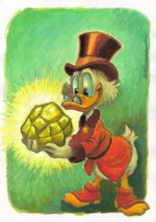 Joan Vizcarra | Scrooge McDuck’s Gold! - Original Painting - Joan Vizcarra - Acrylic Art - Original Artwork - 42 x 30 cm | Catawiki