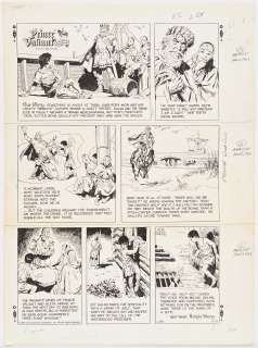 John Cullen Murphy ’’Prince Valiant’’ Sunday Comic Strip Original Artwork -- #2315 Dated 21 June 1981 | Nate Sanders