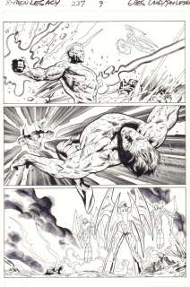 Greg Land, Jay Leisten - x-men: legacy #237 p. 9 - nimrod sentinels action - 2010