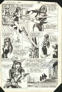 Oksner & Tinidad - ELVIRA HOUSE OF MYSTERY #2, Pg 9, DC (1986) | Russ Cochran