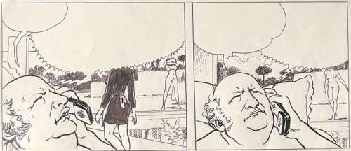 Milo Manara | Milo Manara - Original Strip ’Il Gioco/Le Declick’ #2 - Page volante - Exemplaire unique - (1992) | Catawiki
