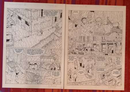 Sikorsky, Alain | Sikorsky, Alain - 2x Planche originale - La Clé du Mystère T4 - Mascarade - (2003) | Catawiki