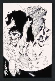 Batman and Robin vs. The Joker Sketch by Ron Williams | mycomicshop.com