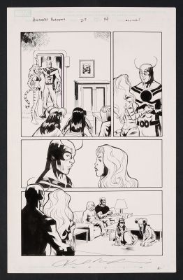 Jim Fern, Karl Moline | Original Art from Avengers Academy #27 (2012) Page 14 Pencils by Karl Moline, Inks by Jim Fern | mycomicshop.com