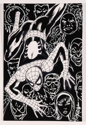 Amazing Spider-Man #100 Homage Sketch by Ron Williams | mycomicshop.com